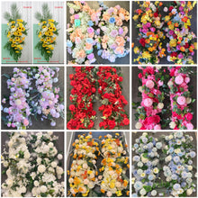 Load image into Gallery viewer, Package Hire includes 1 backdrop 2m H x 1.2m W + 1 plinth + 3 flowers