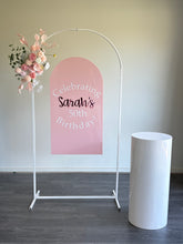 Load image into Gallery viewer, 1 arch frame 2m H x 1m W + plain board 1.2m H (not include decals, plinth)