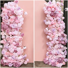 Load image into Gallery viewer, 2 Artificial Silk Flowers & metal stands , size 180cm -150cm H x 60cm W (not include wooden arch )