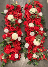 Load image into Gallery viewer, 2 Mdf wooden backdrops + 1 plinth + 2 flowers