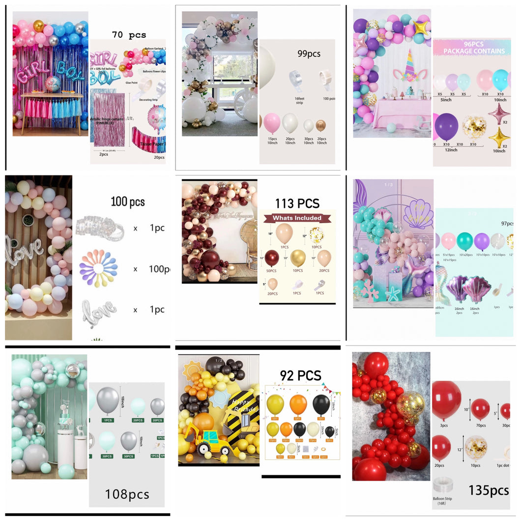 Balloons garland kit more than 90pcs