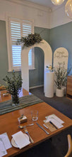 Load image into Gallery viewer, Mdf wooden backdrop 2.15m h x 1.2m w +1 Ripple plinth (not include flowers, balloon &amp; decals)
