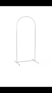 1 arch frame 2m H x 1m W + plain board 1.2m H (not include decals, plinth)