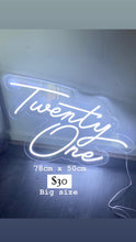 Load image into Gallery viewer, 1 Neon led sign big size includes charger
