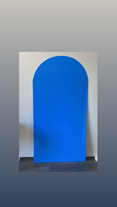 1 arch frame 2m H x 1m W + plain board 1.2m H (not include decals, plinth)