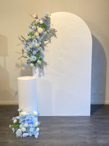 Package Hire includes 2 flowers + 1 backdrop +1 ripple plinth