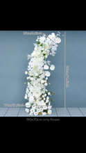 Load image into Gallery viewer, 2 Artificial silk flowers &amp; stands,  size 210cm -190cm h x 70cm w

