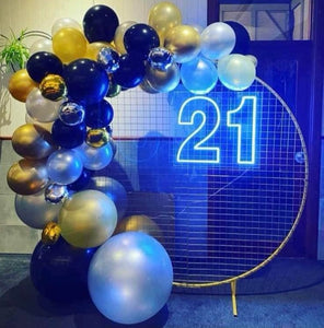 Package Hire Large Neon Sign + Mesh Backdrop