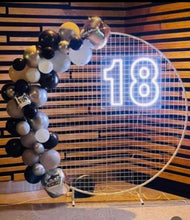 Load image into Gallery viewer, Package Hire Large Neon Sign + Mesh Backdrop
