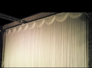 Package includes flowers + round frame + 2 flowers side + 6m curtain + ottoman