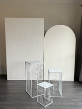 Load image into Gallery viewer, 2 MDF Wooden backdrops, 2m H x 1.2m W &amp; 1.8m H x 1m W (not include plinth)
