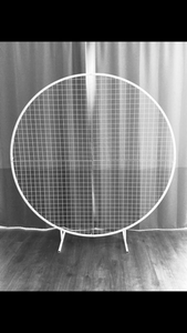 Package Hire includes Mesh backdrop + flowers (not include welcome sign)