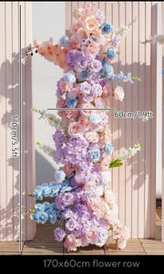 2 Artificial Silk Flowers & stands, size 160cm -170cm H x 60cm W (include stand)