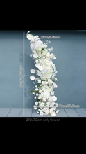 Load image into Gallery viewer, 2 Artificial silk flowers &amp; stands,  size 210cm -190cm h x 70cm w
