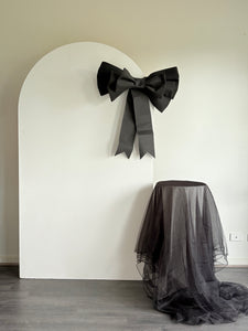 Package Hire From $80 includes 1 backdrop 2.15cm H x 1.2m W + 1 ripple plinth + 1 Bow