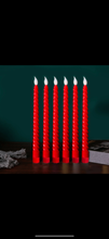 Load image into Gallery viewer, 8 arms Clear Acrylic candle holder, 98cm H include led candles &amp; batteries
