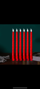 8 arms Clear Acrylic candle holder, 98cm H include led candles & batteries