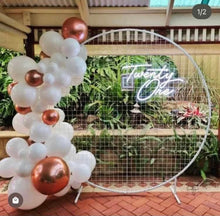 Load image into Gallery viewer, Package Hire Large Neon Sign + Mesh Backdrop
