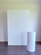 Load image into Gallery viewer, Mdf wooden ripple backdrop 2m H x 1.2m W + 1 plain plinth
