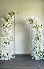 Load image into Gallery viewer, 2 Artificial silk flowers &amp; stands,  size 210cm -190cm h x 70cm w
