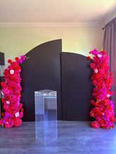 Load image into Gallery viewer, Package From includes 2 flowers+ 2 backdrops 2mH x 1.2m w &amp; 1.6mH x 1mW + 1 plain plinth
