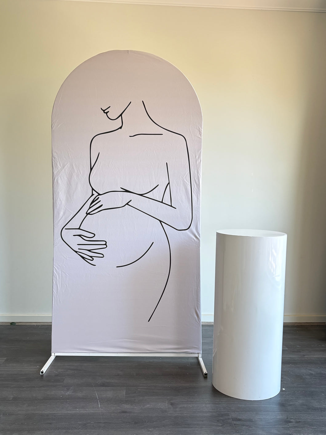 Arch cover baby shower includes backdrop 200cm H x 100cm W (no plinth)