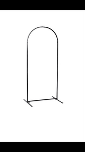 1 arch frame 2m H x 1m W + plain board 1.2m H (not include decals, plinth)