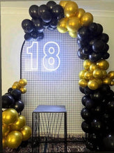 Load image into Gallery viewer, Package Hire Large Neon Sign + Mesh Backdrop
