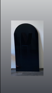 1 arch frame 2m H x 1m W + plain board 1.2m H (not include decals, plinth)