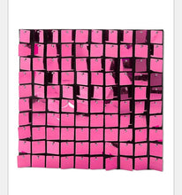 Load image into Gallery viewer, Hot Pink Sequin Backdrop size 1.8m wide x 2.1m high
