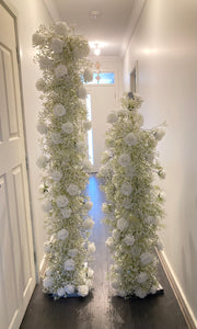 Florals Backdrop size 2.3m H x 1.8m W