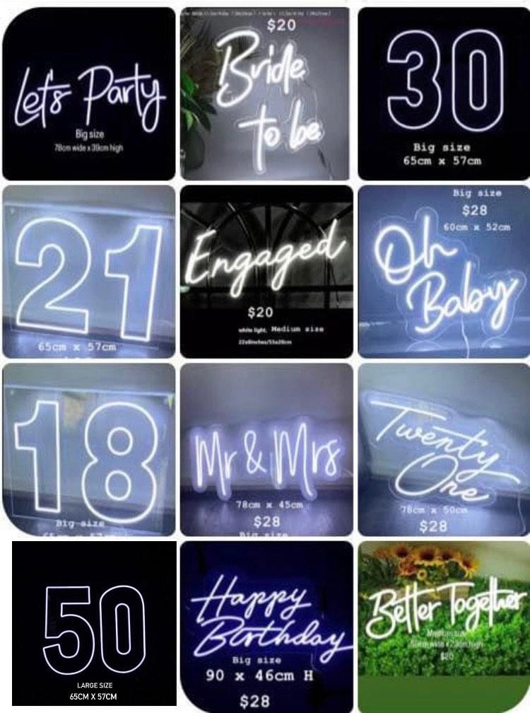 1 Neon led sign big size