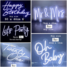 Load image into Gallery viewer, 1 Neon led sign big size includes charger
