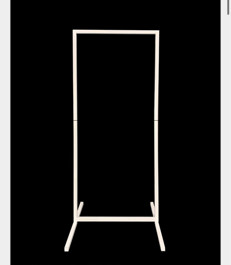 White Square Frame size 150cm high x 65cm wide